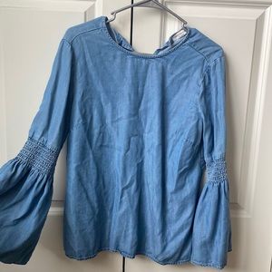 Denim Bohemian Blouse